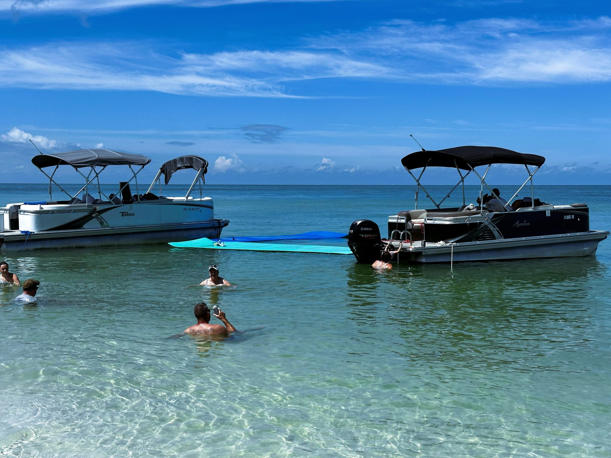Two pontoon boat tour