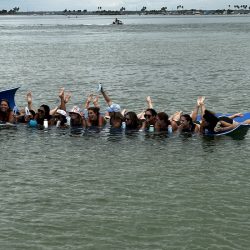 Bachelorette Party fun on the float mat