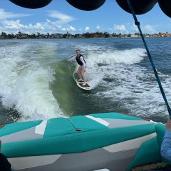 Girl Wakesurfing