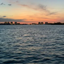 Sunset with Clearwater Beach in the foreground